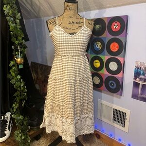 A Super Cute Beige and Cream Dress